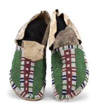 Cheyenne Beaded Hide Moccasins