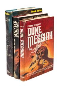 HERBERT, FRANK. The Dune Trilogy [Dune, Dune Messiah, Children of Dune]. First editions. New York, 1965, 69, 75