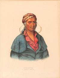 Three Hand-Colored Lithographs by McKenney and Hall