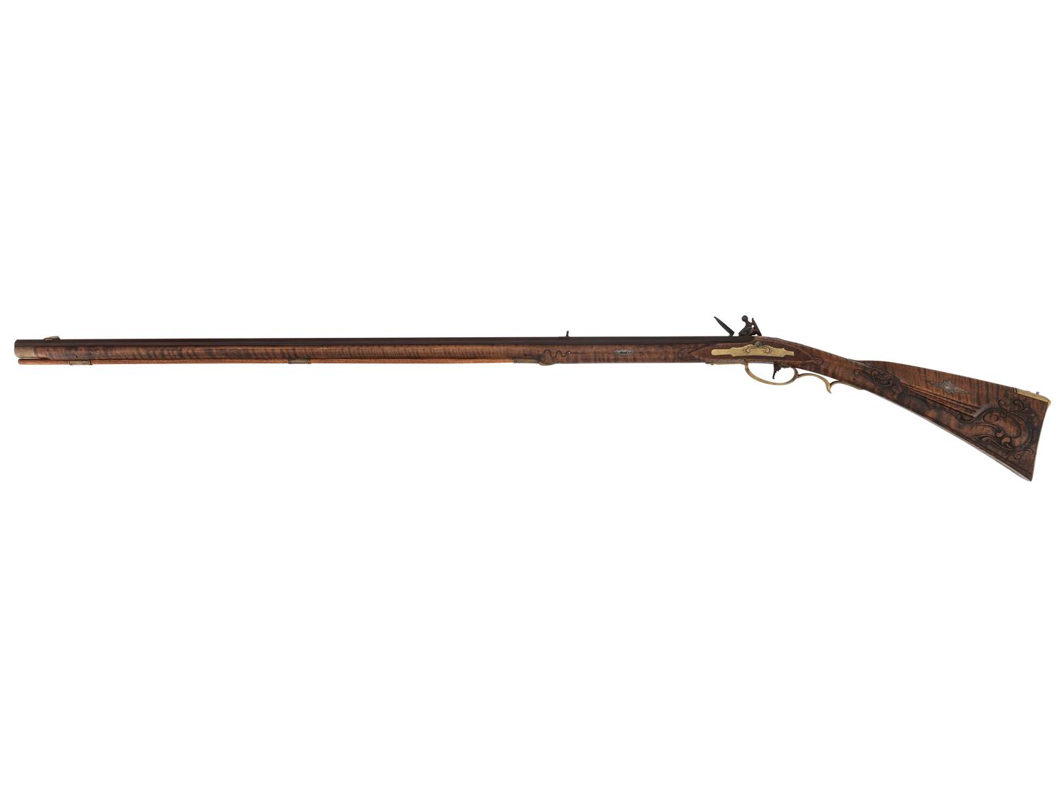 A Contemporary Fullstock Flintlock Rifle by Bivins & Burton