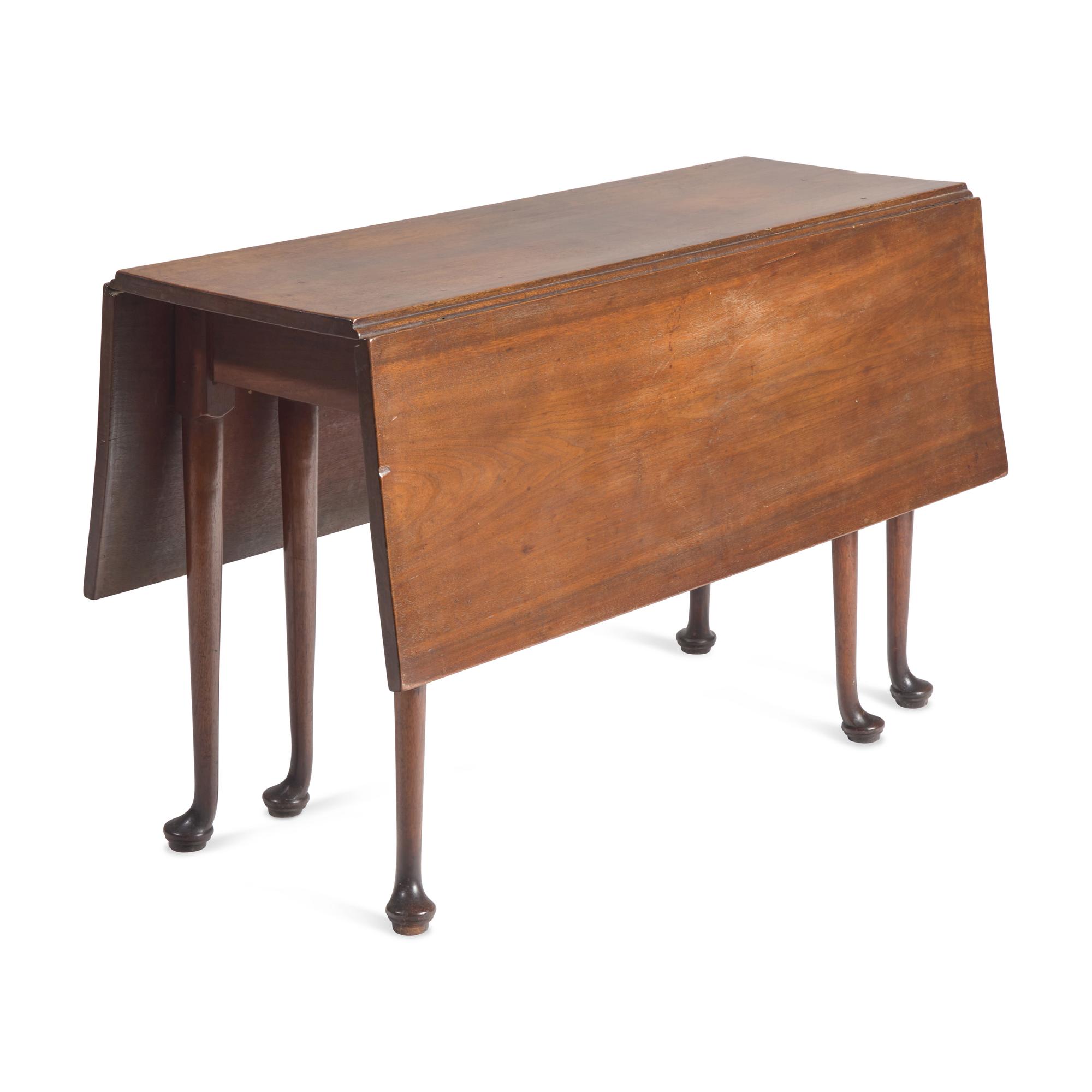 A Queen Anne Walnut Drop-Leaf Table