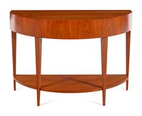 An Art Deco Style Console Table and Mirror