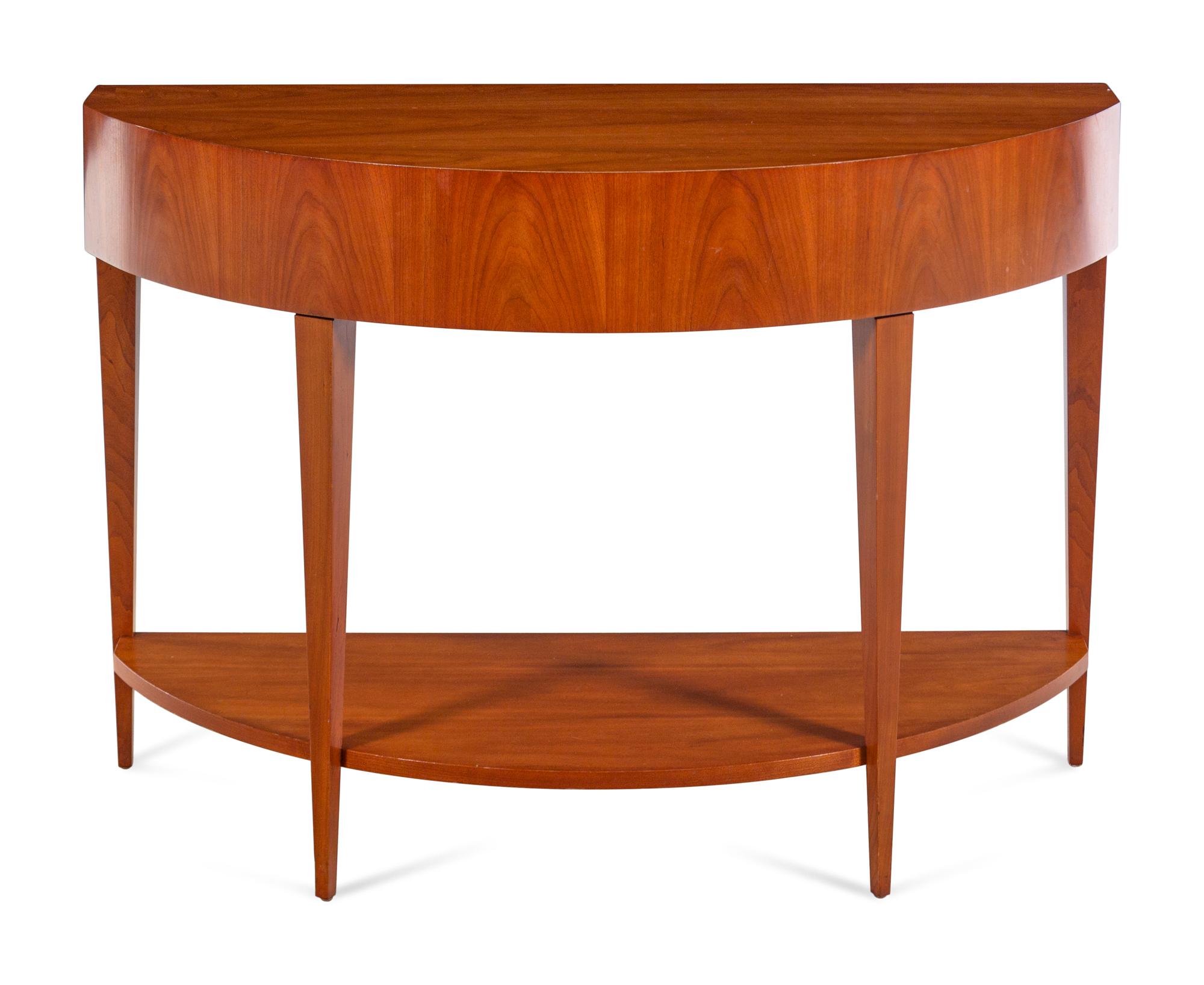 An Art Deco Style Console Table and Mirror