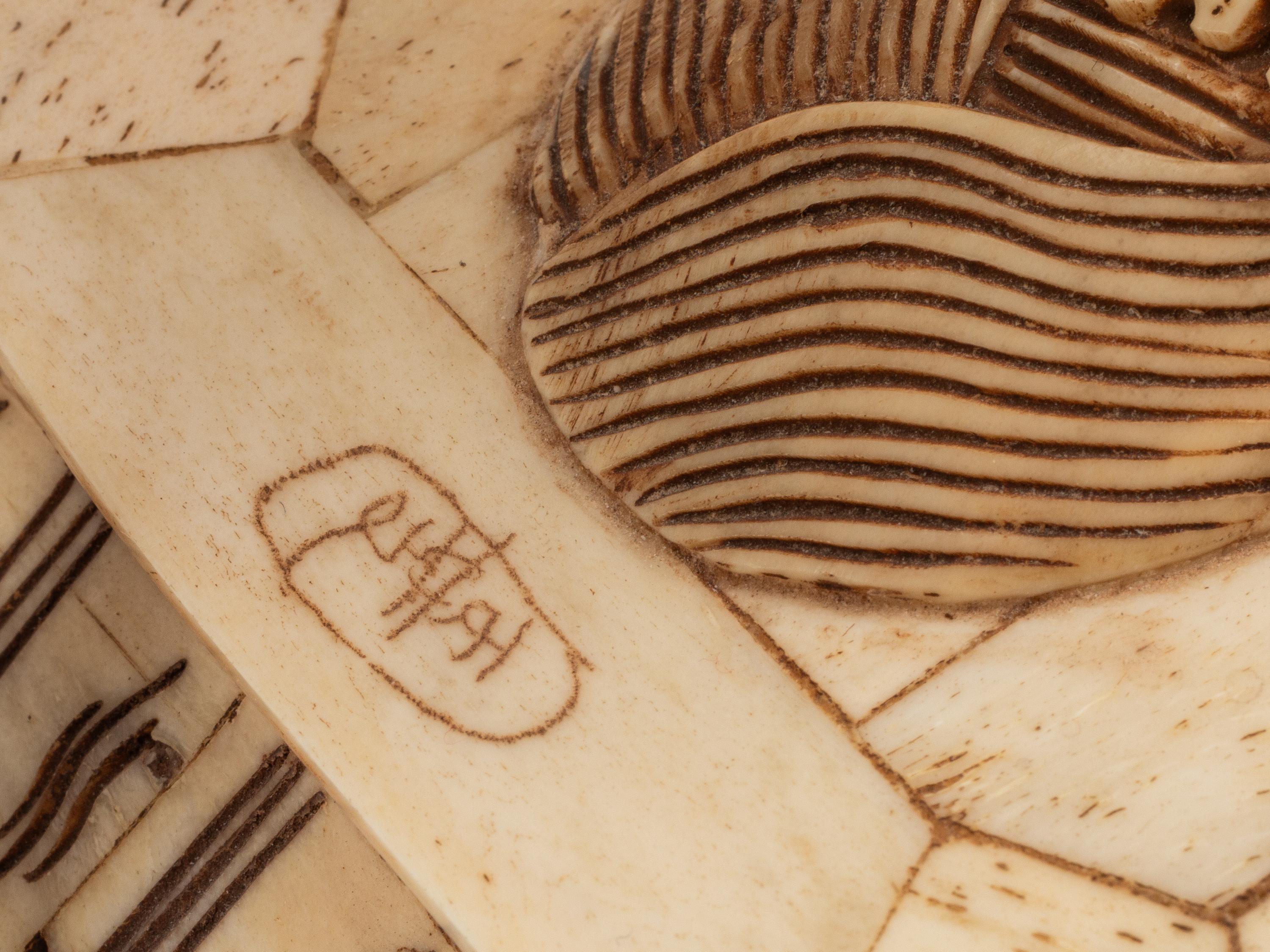A Pair of Chinese Bone-Veneered Lantern Ornaments