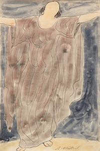 Abraham Walkowitz, (American, 1878 - 1965), Isadora Duncan Dancers (a group of five works)