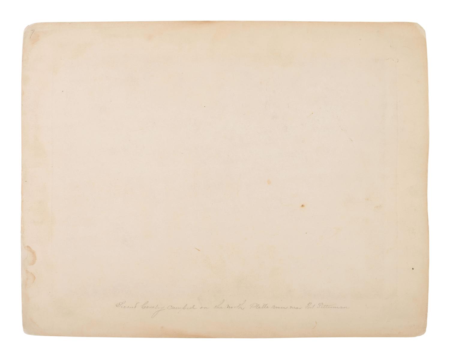 HOWARD, Charles (b. ca 1842-?), photographer. Three photographs of Fort Fetterman, Wyoming Territory, incl. camp of the 2nd Cavalry near the North Platte River.