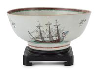 A Chinese Export Porcelain Center Bowl