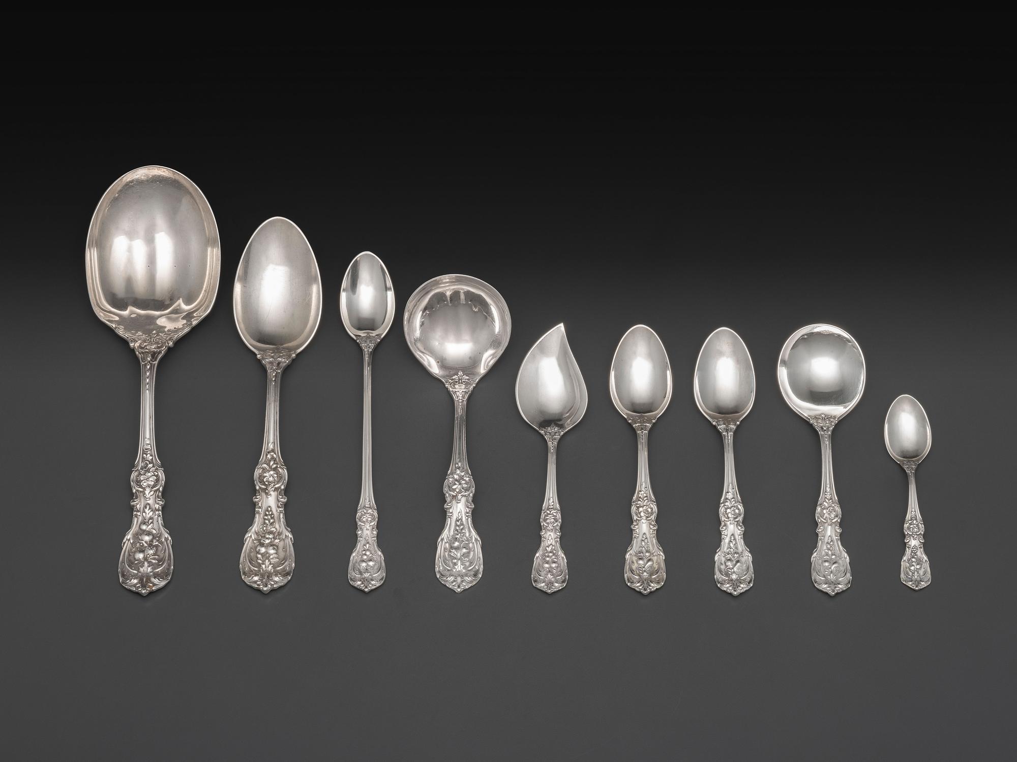 An American Silver Flatware Service