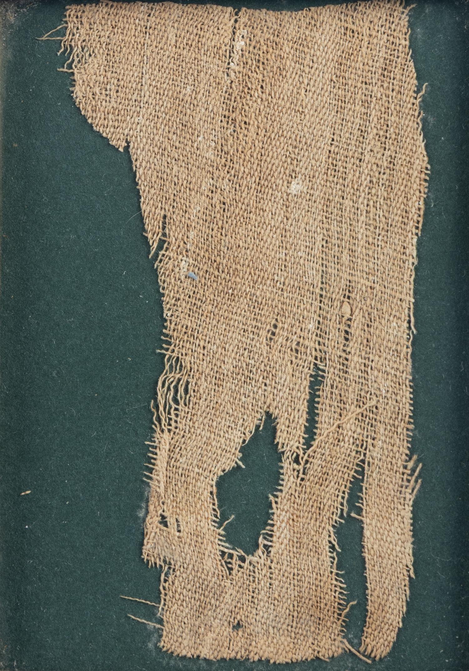 Two Egyptian Papyrus and Textile Fragments