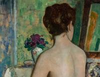 Femme nue à sa toilette