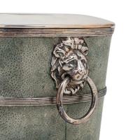 A Silver-Plate and Shagreen Wine Cooler