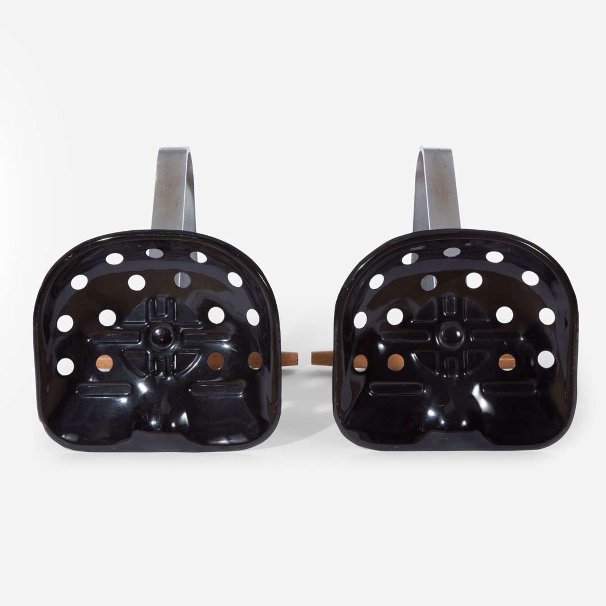 Achille and Pier Giacomo Castiglioni A Pair of "Mezzadro" stools, Zanotta, Italy, designed 1957, the present lot circa 1970s