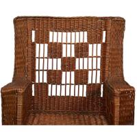 A pair of Arts & Crafts willow and leather armchairs american, circa 1905-1910
