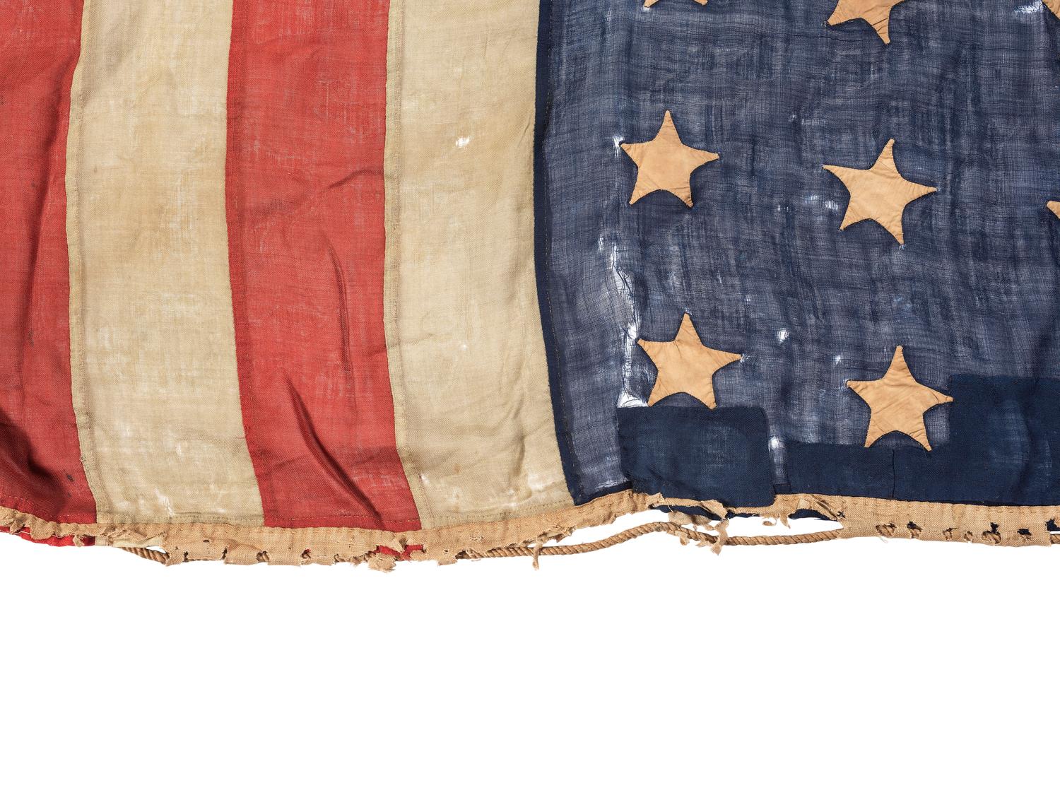 [CIVIL WAR]. 35-star American flag, possibly a Naval flag. Ca 1863-1865.