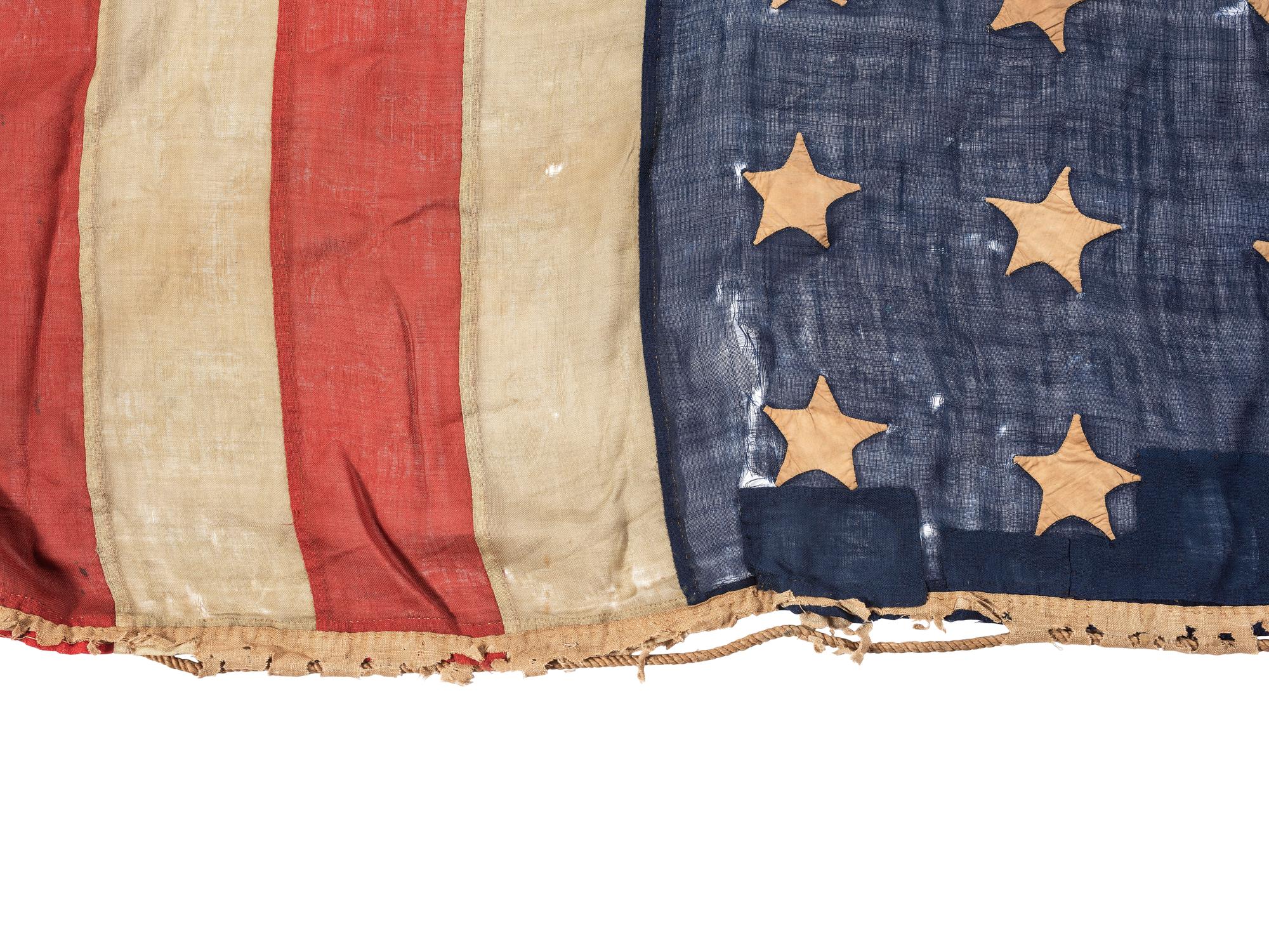 [CIVIL WAR]. 35-star American flag, possibly a Naval flag. Ca 1863-1865.