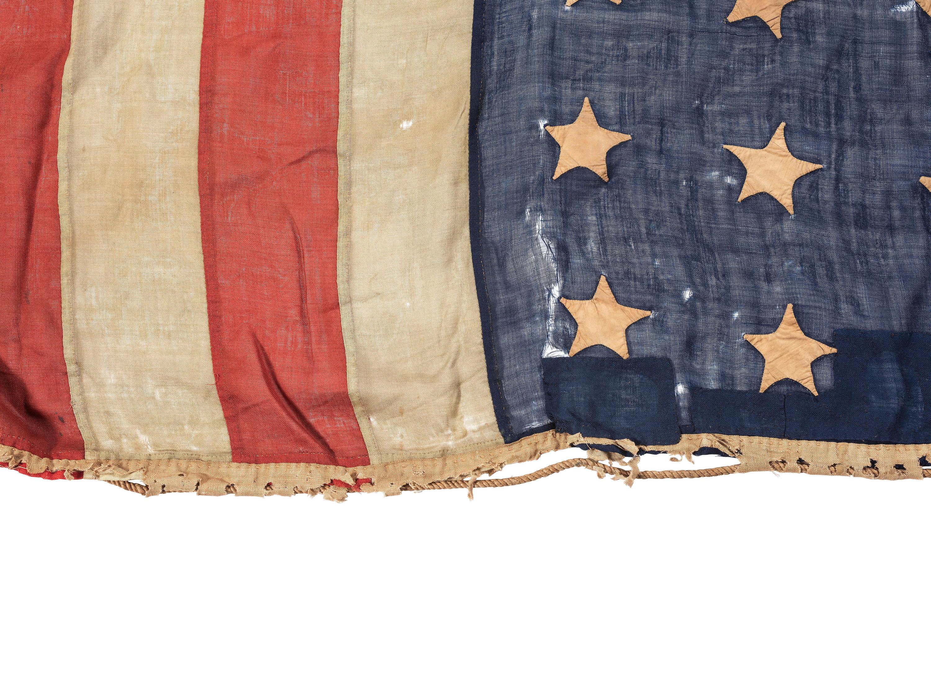 [CIVIL WAR]. 35-star American flag, possibly a Naval flag. Ca 1863-1865.
