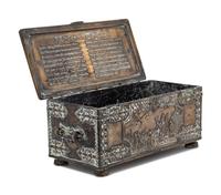 A Danish Cast Bronze Table Casket Commemorating the Battle of Lyndanisse