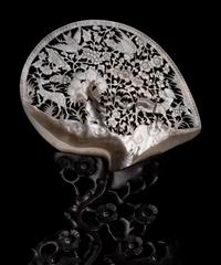 A Chinese Reticulated Mother-of-Pearl Shell