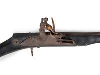 An Ottoman Bone and Metal Inlaid Flintlock Rifle