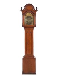 A Queen Anne Walnut Tall Case Clock