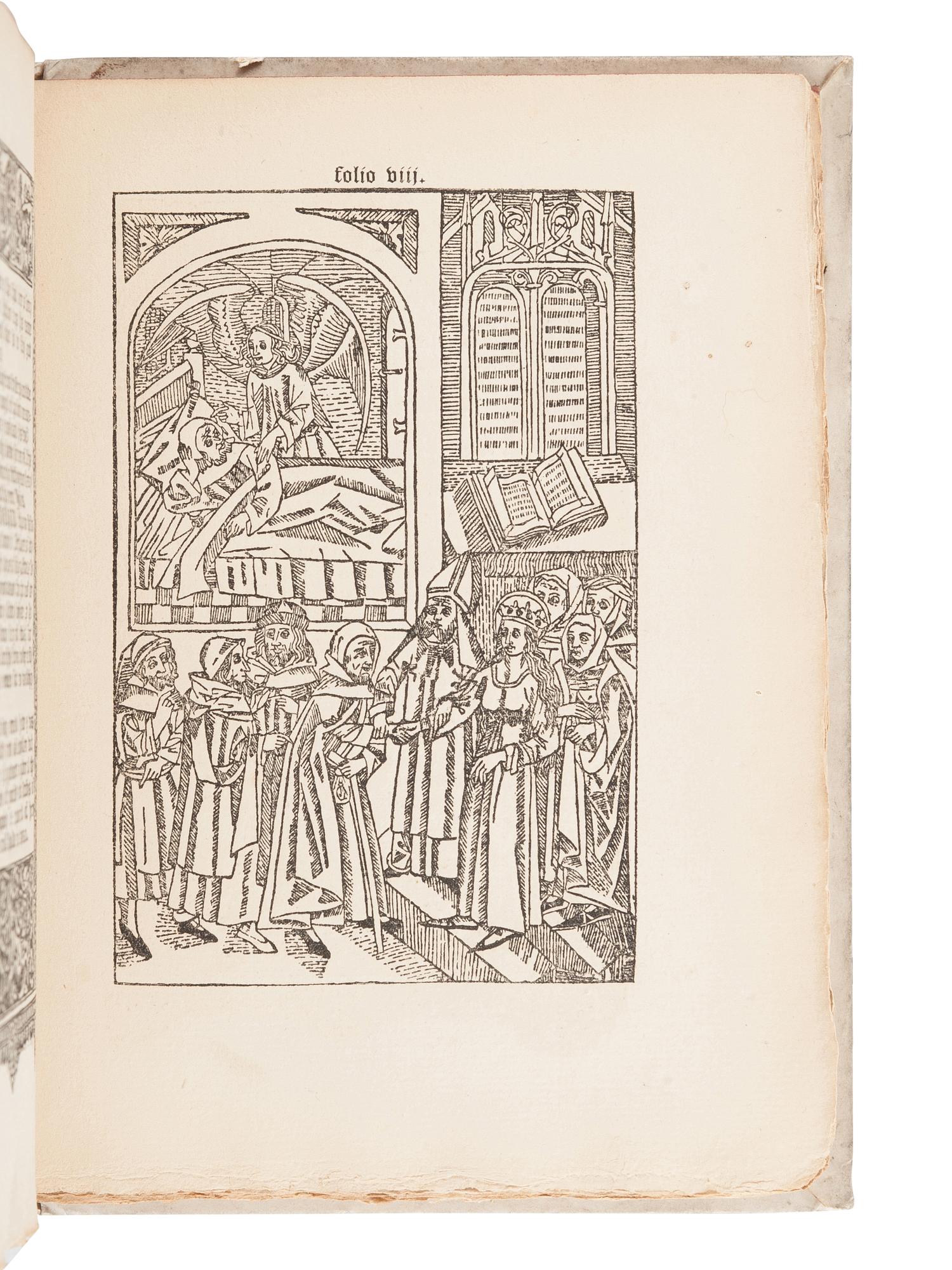 [BIBLES - FACSIMILES]. A group of 5 Bibles in facsimile, comprising: