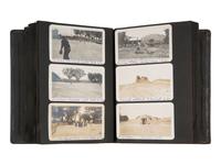 [WESTERN AMERICANA - NATIVE AMERICANS]. Photo albums documenting Rev. William L. Earl's travels in the American west, incl. views of the Ignacio Indian Boarding School and Pueblo artisans Severo and Maria Tafoya.