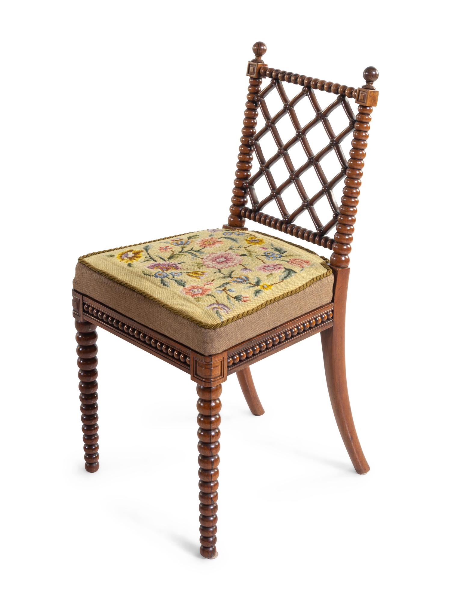 A Set of Victorian Oak Side Chairs