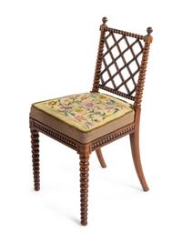 A Set of Victorian Oak Side Chairs