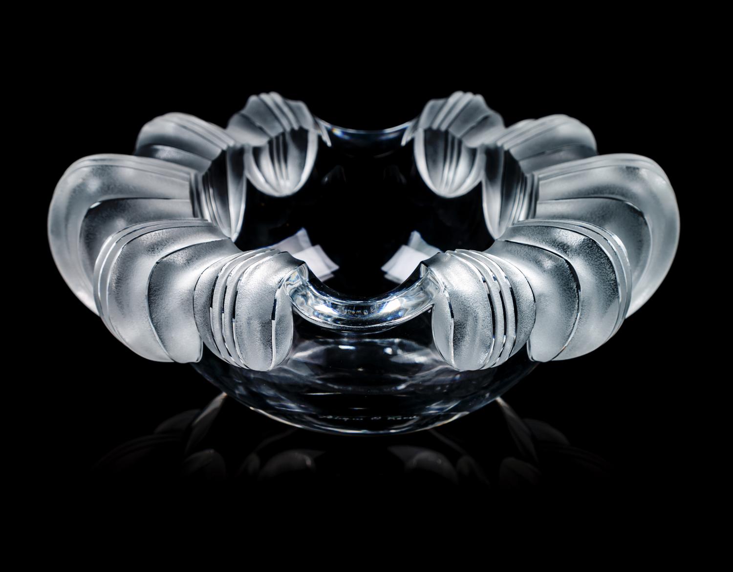 A Lalique Bowl Diameter 8 3/4 inches