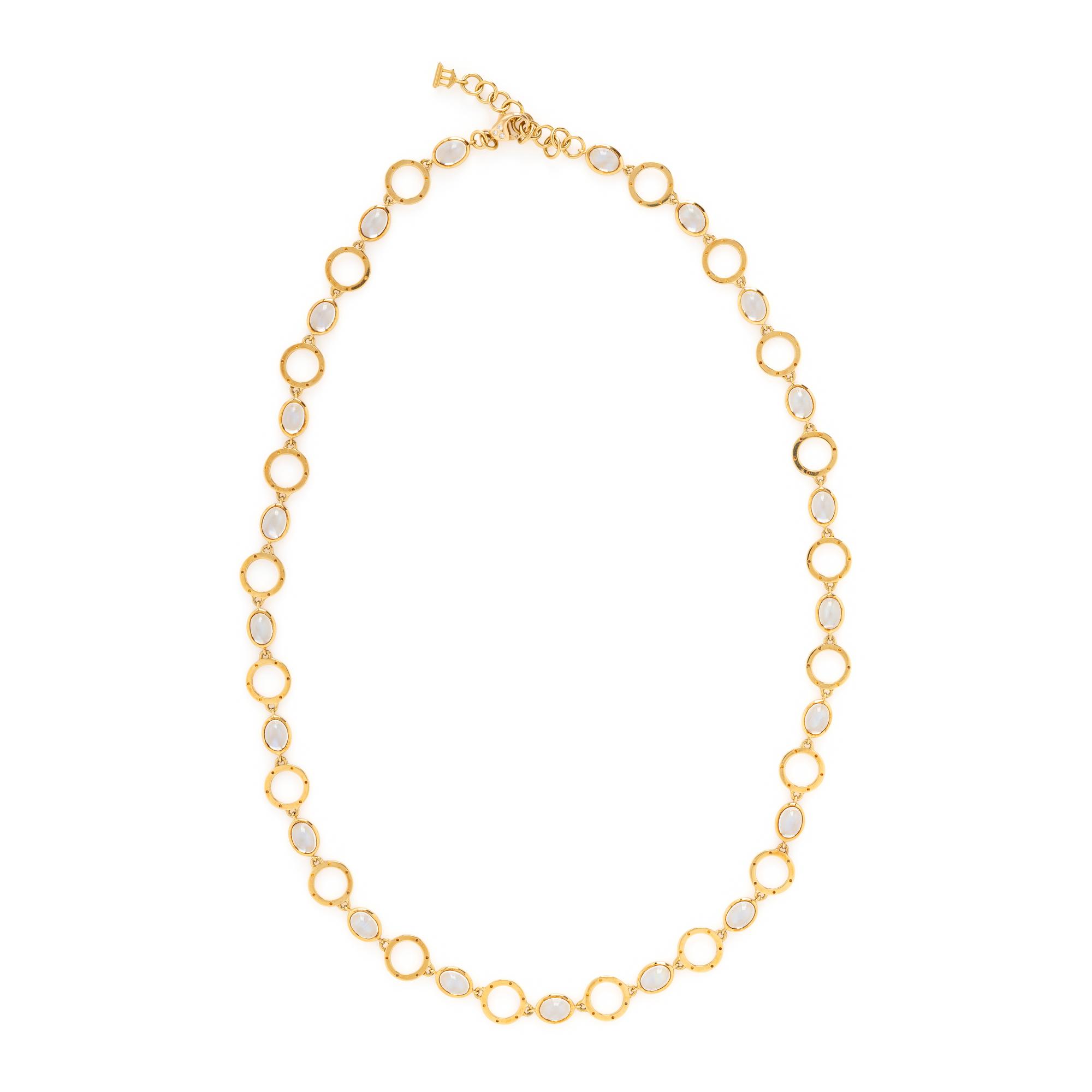 TEMPLE ST. CLAIR, MOONSTONE AND YELLOW GOLD NECKLACE