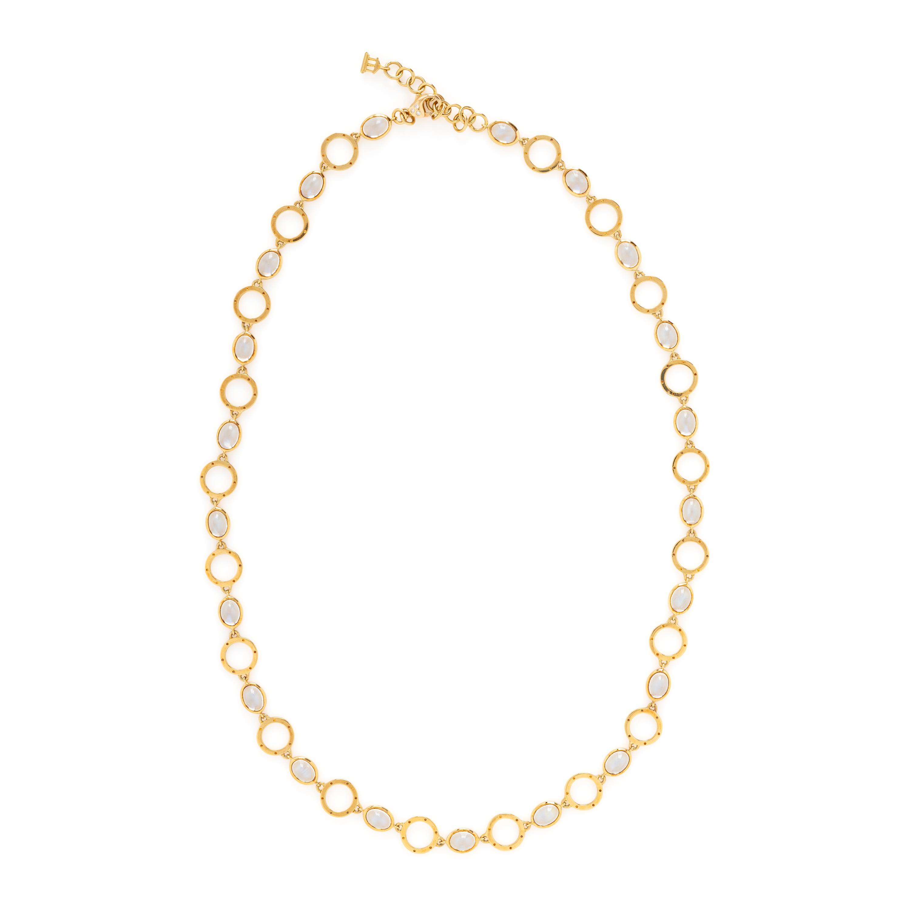 TEMPLE ST. CLAIR, MOONSTONE AND YELLOW GOLD NECKLACE