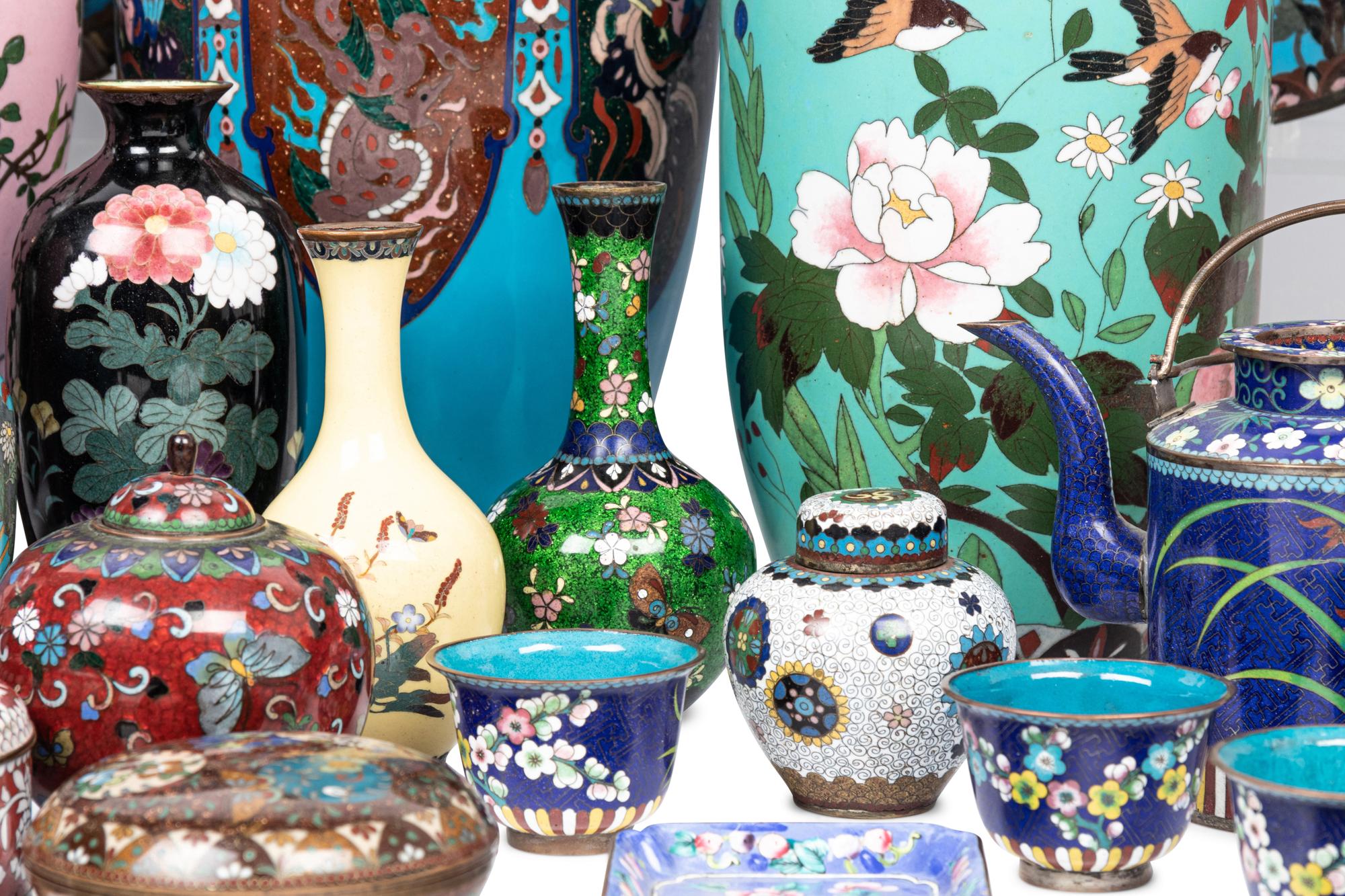 34 Japanese Cloisonné Articles