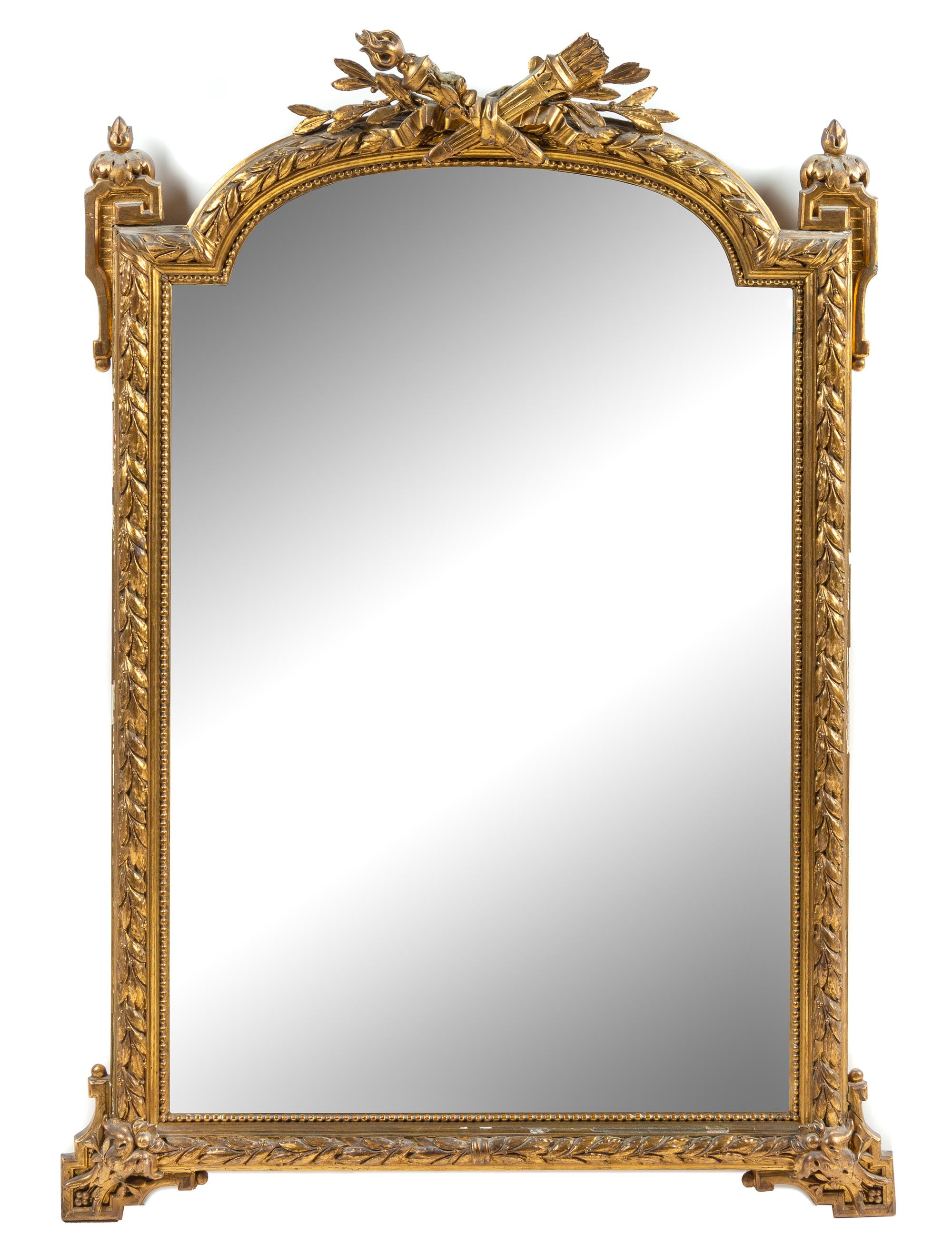 A Louis XVI Style Giltwood Mirror