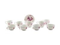 A German Puce-Painted Porcelain Tea Service