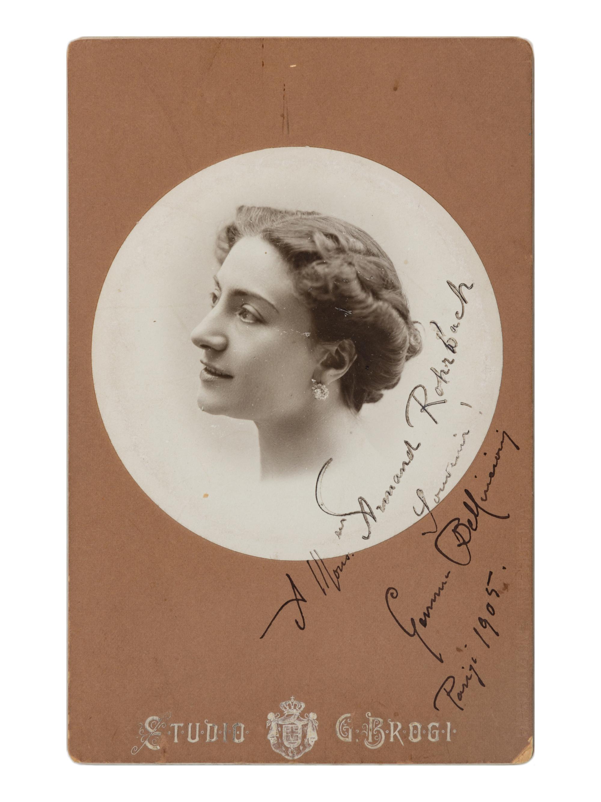 [20TH-CENTURY OPERA SINGERS]. A group of 6 signed photographic postcards or cabinet photographs of opera singers from the 1900s, comprising images of: