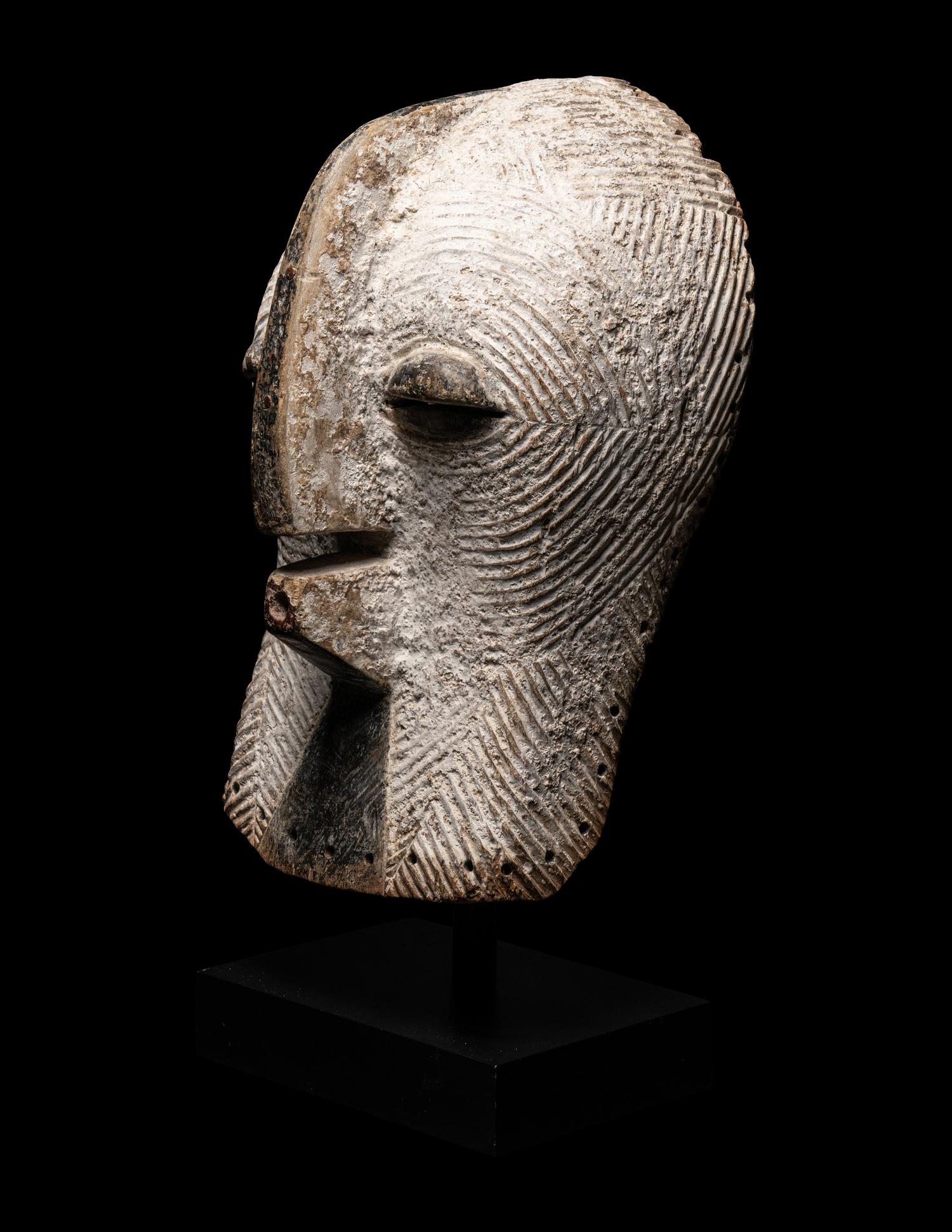 A Songye Wood Female Mask (Kifwebe)
