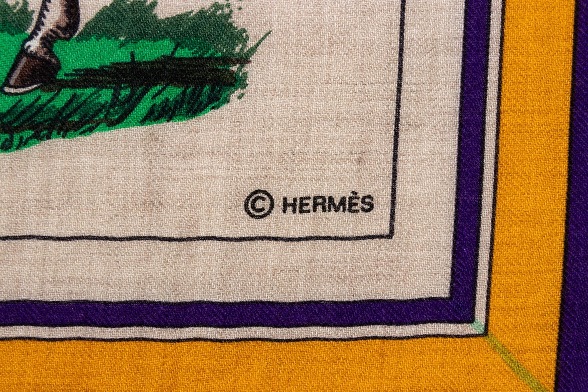 Hermès 140cm Cashmere & Silk Shawl