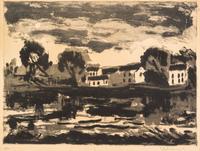 Maurice de Vlaminck, (French, 1876-1958), L'Oise a Cergy, 1926