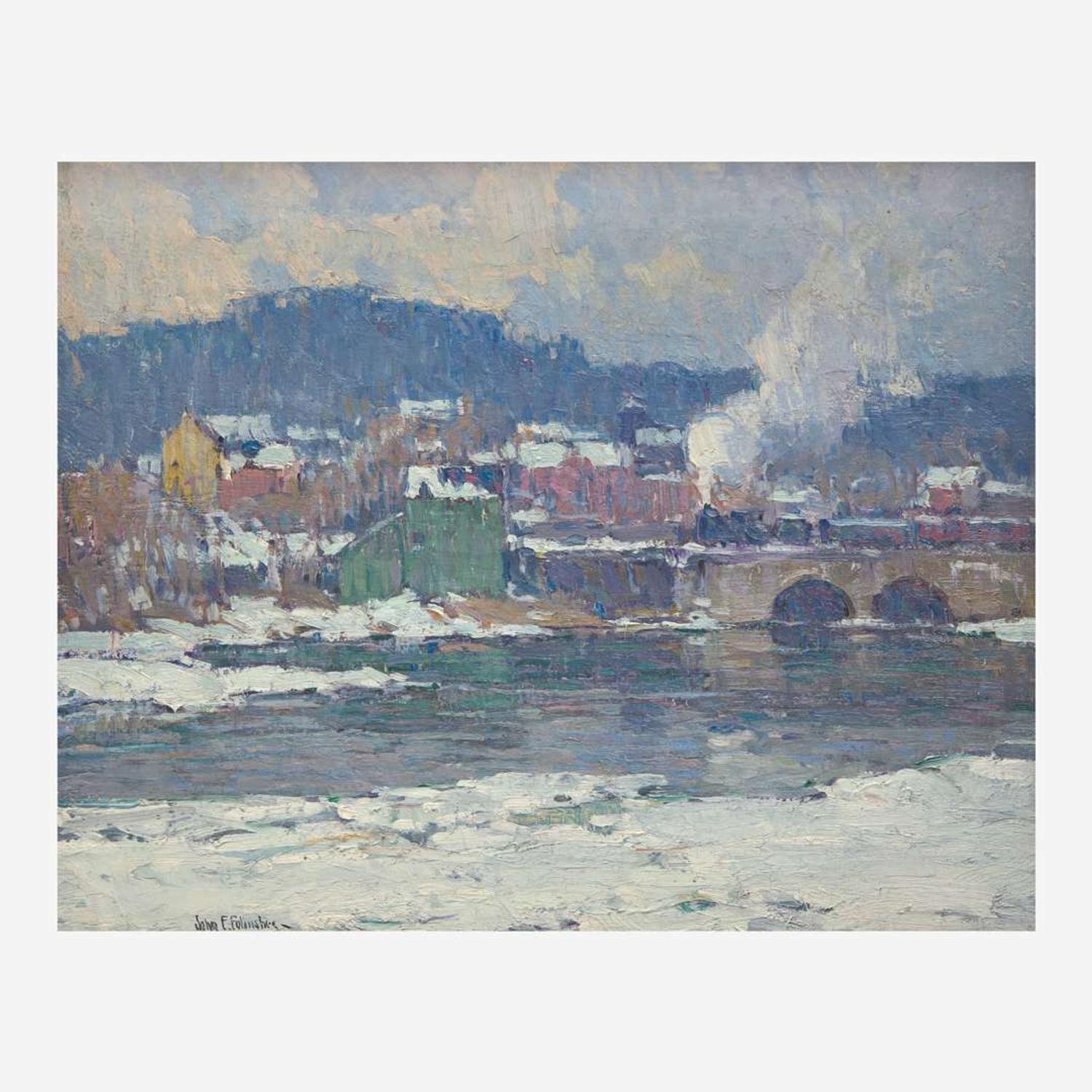 John Fulton Folinsbee (American, 1892-1972) Jersey Village, Winter