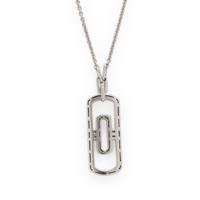 Bulgari, White Gold and Diamond 'Parentesi' Pendant Necklace