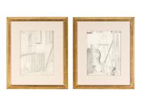 The Studio and The Chair in the Studio (A Pair of Works) , 1938