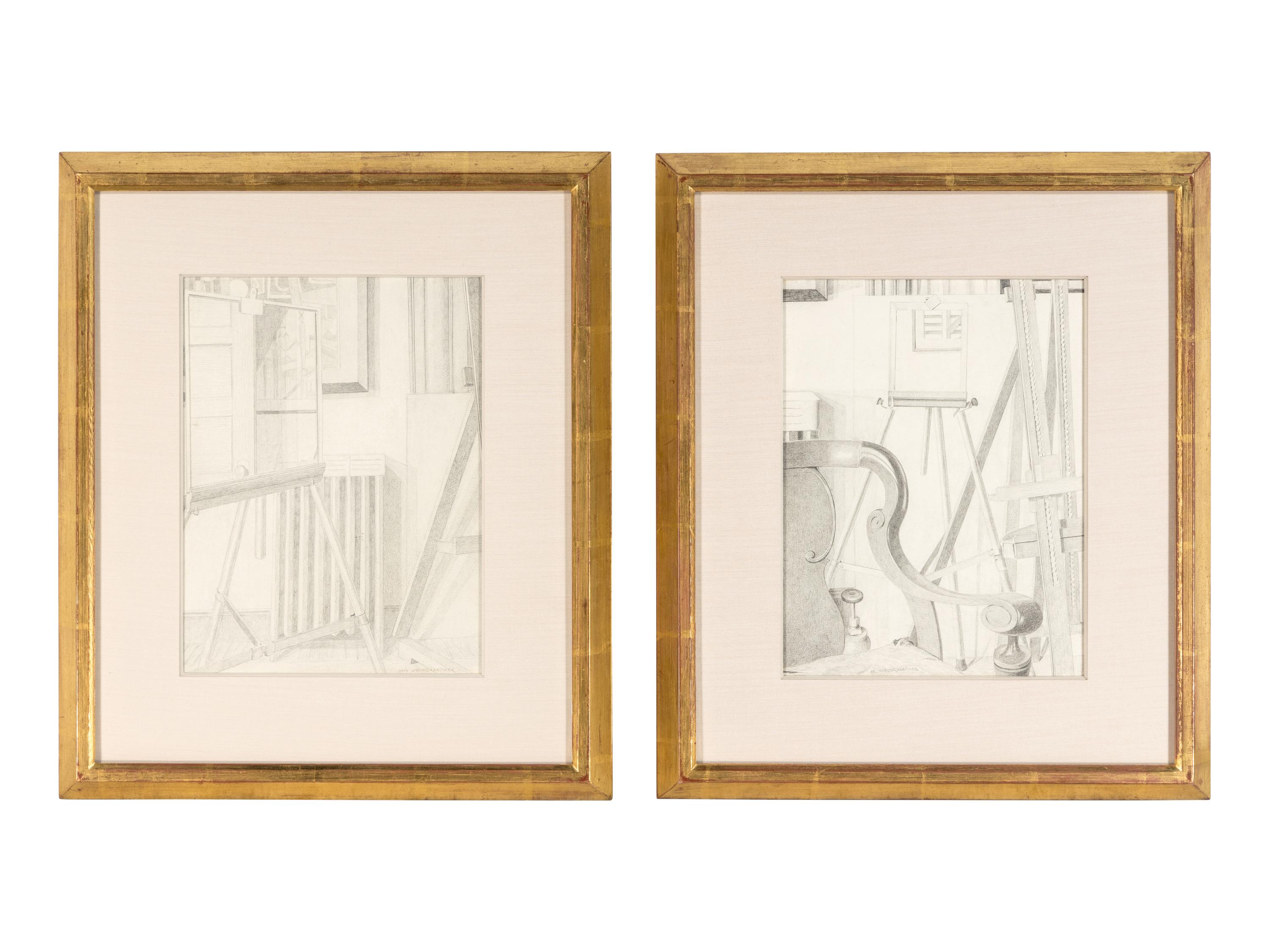 The Studio and The Chair in the Studio (A Pair of Works) , 1938