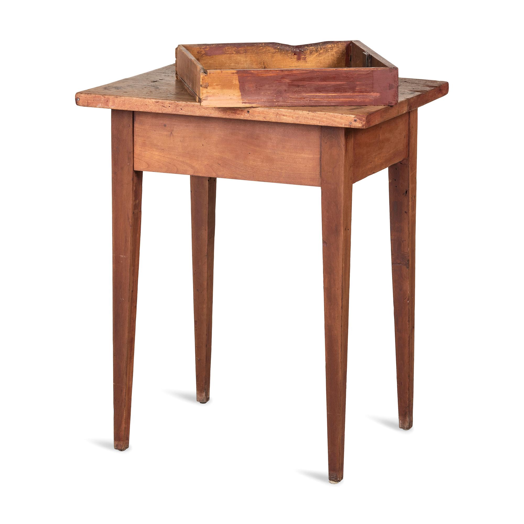 A Federal One-Drawer Cherrywood Work Table