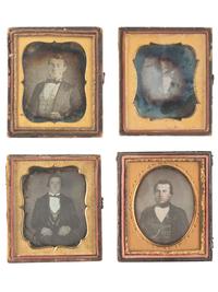 [EARLY PHOTOGRAPHY]. 33 sixth plate daguerreotypes of men, incl. example by HALE.