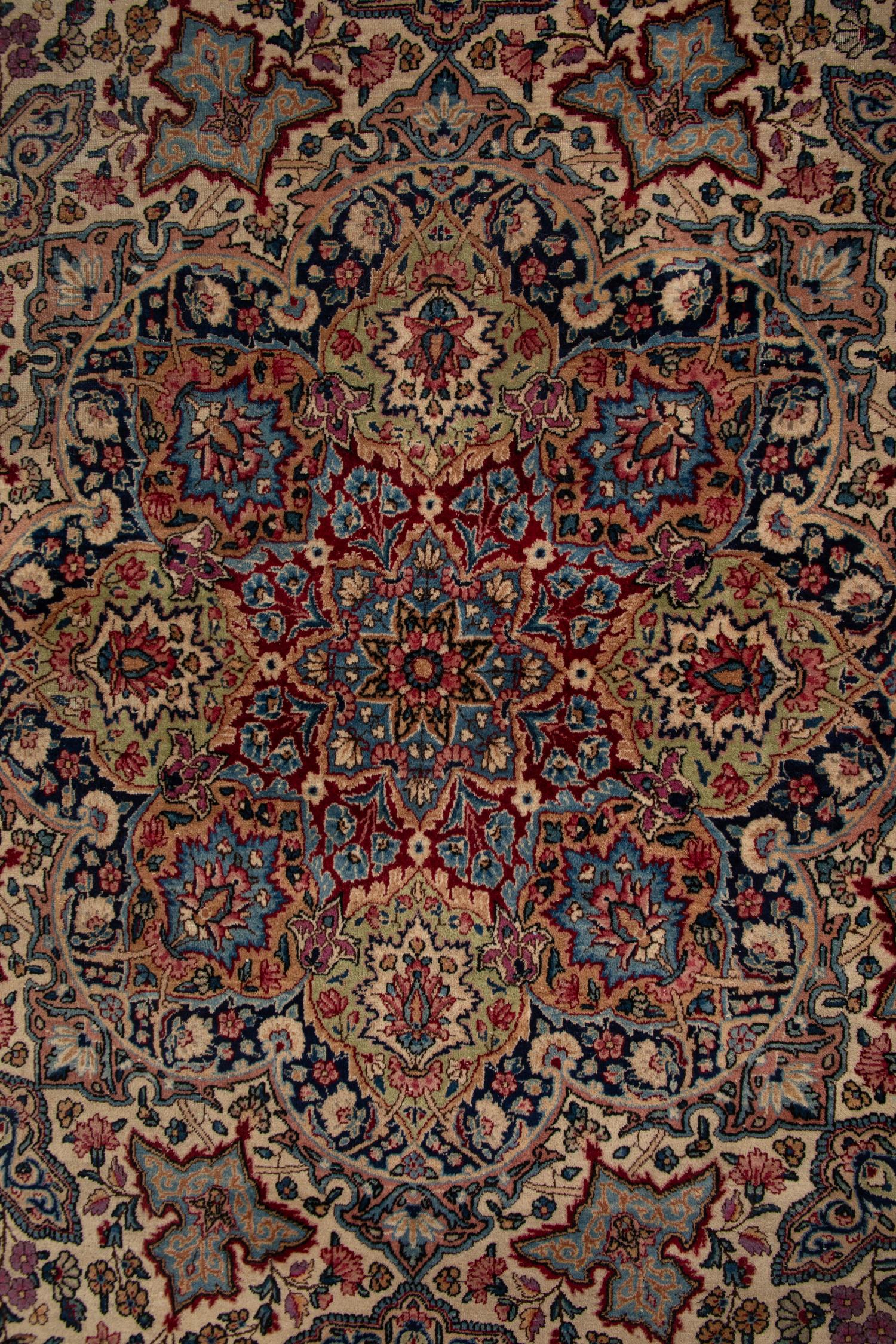 A Kerman Wool Rug