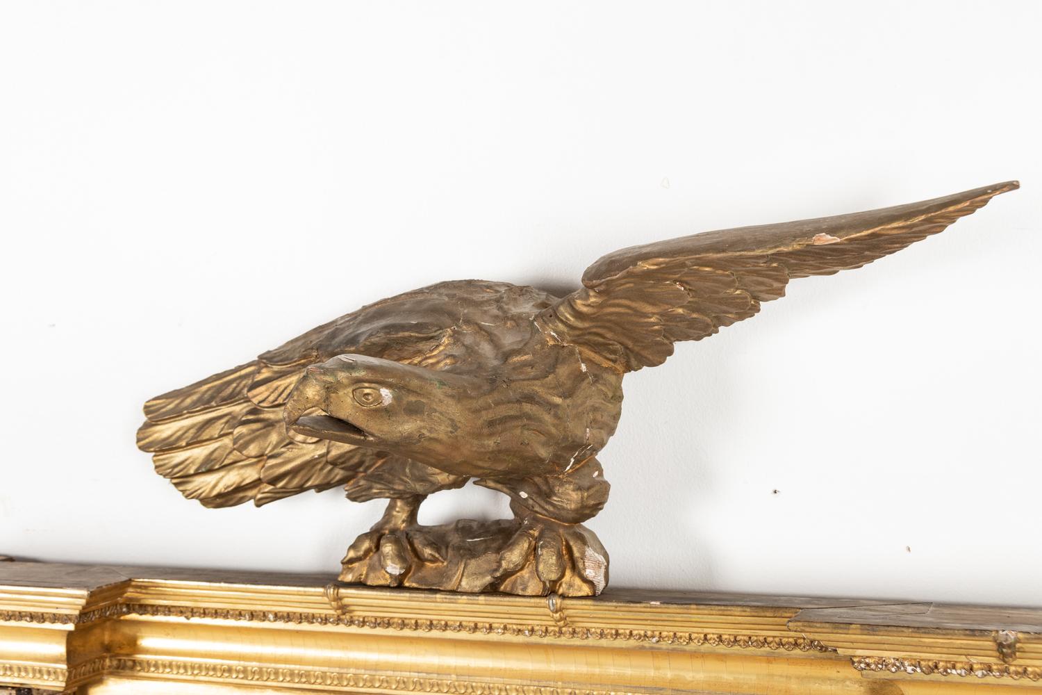A Regency Giltwood Tabernacle Mirror