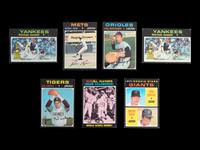 A Group of 28 1971 Topps Baseball Cards Featuring Multiple Hall of Famers and Notables (Including Roberto Clemente and Reggie Jackson),