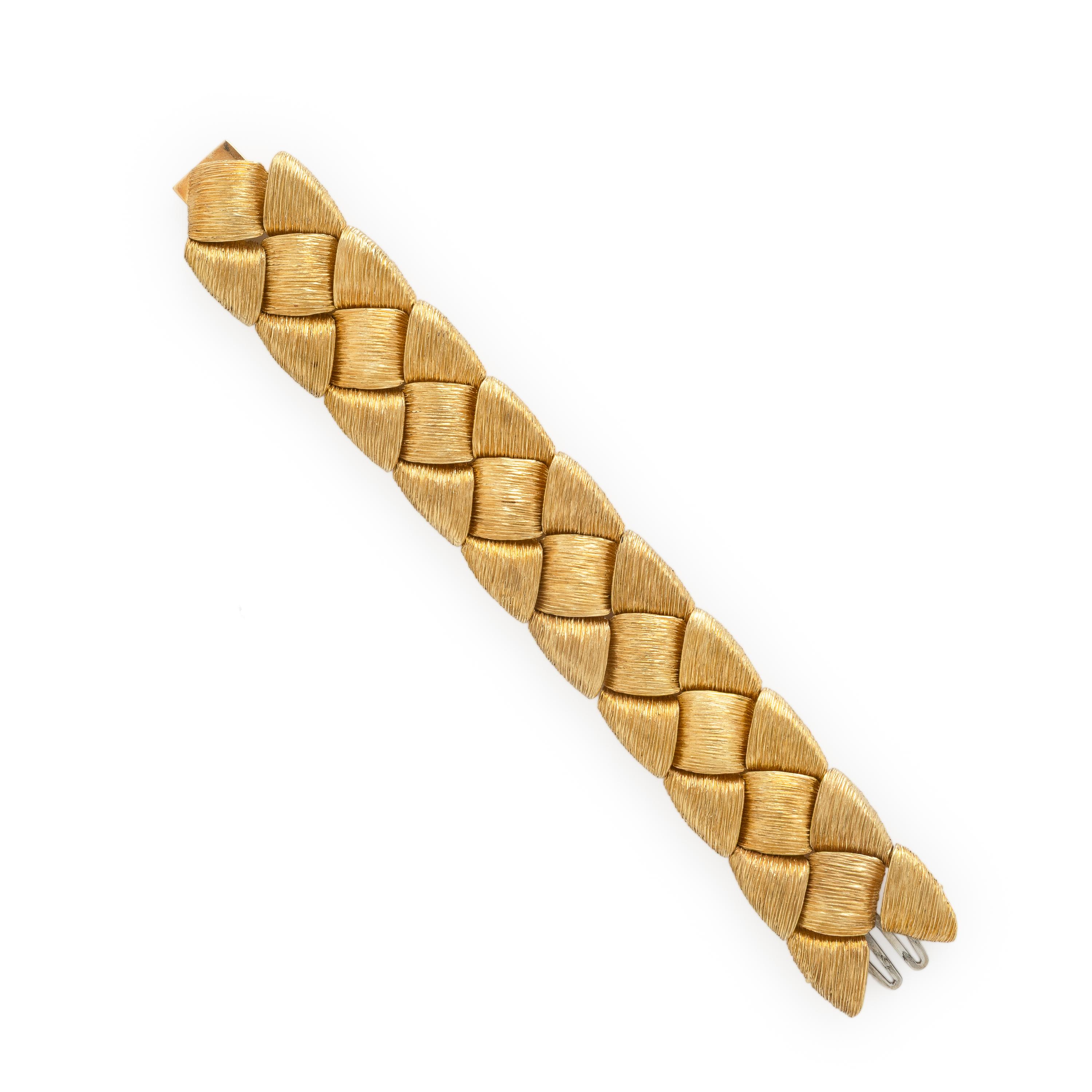 Henry Dunay, 'Sabi' Yellow Gold Woven Bracelet