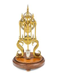 An English Brass Fusée Skeleton Clock