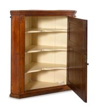 A George III Oak Hanging Corner Cupboard